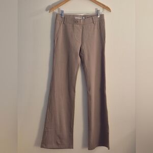 Betabrand Dress Pant Pants DPYP Flare Bootcut - Taupe Small Petite